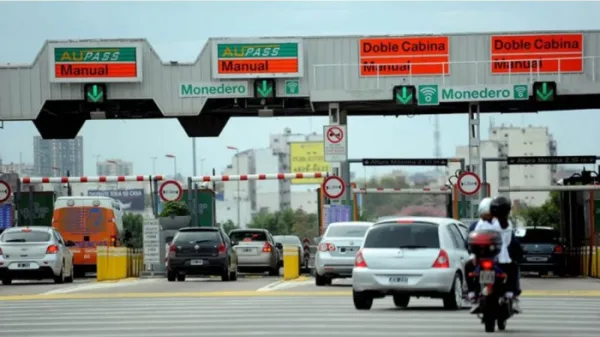 Desde este viernes aumentarán un 200% los peajes de rutas nacionales