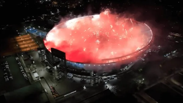 Clausuraron El Monumental por el uso de pirotecnia ante Atlético Mineiro