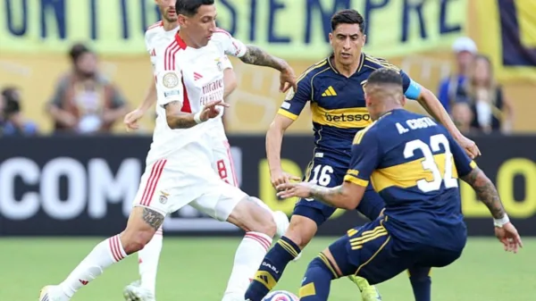 Boca no pudo sostener la ventaja y empató con Benfica