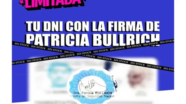 Curioso posteo de Patricia Bullrich sobre los DNI: "No lo pierdas, edición limitadísima"