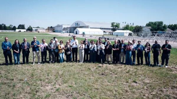 Visita de León XIV: avanza el montaje del predio de FADEA, donde se celebrará la misa central