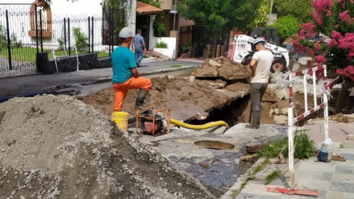 La red cloacal de San Vicente ya funciona con normalidad
