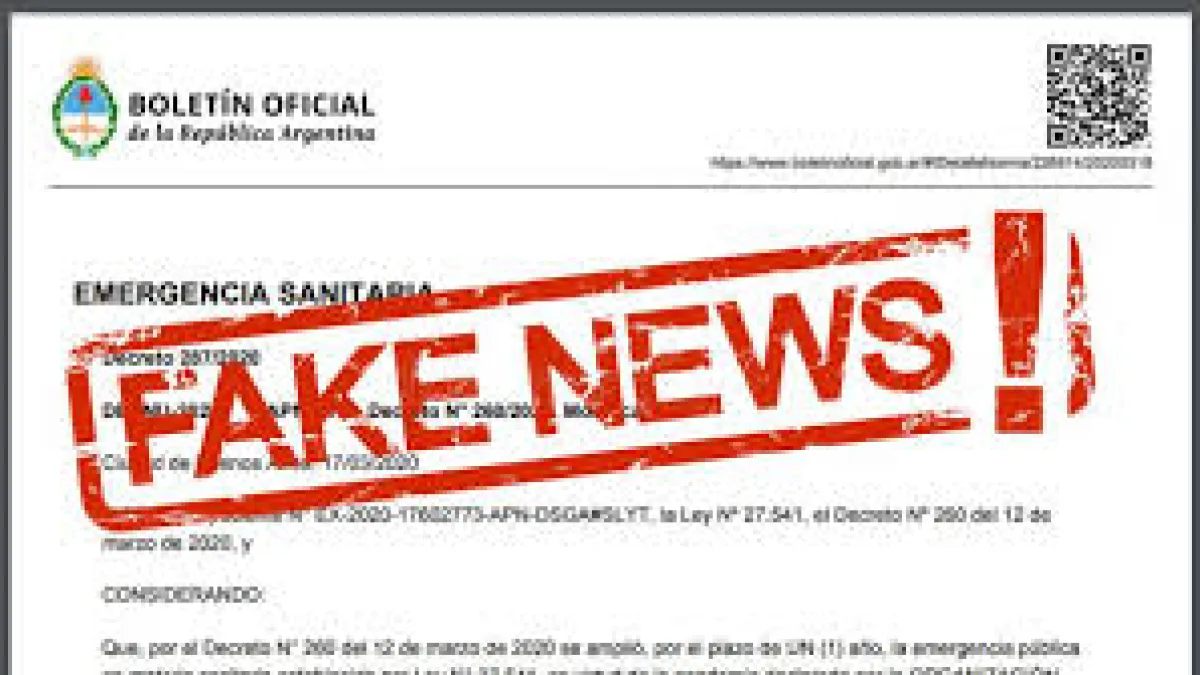 El Gobierno advierte sobre un falso texto de decreto que está circulando