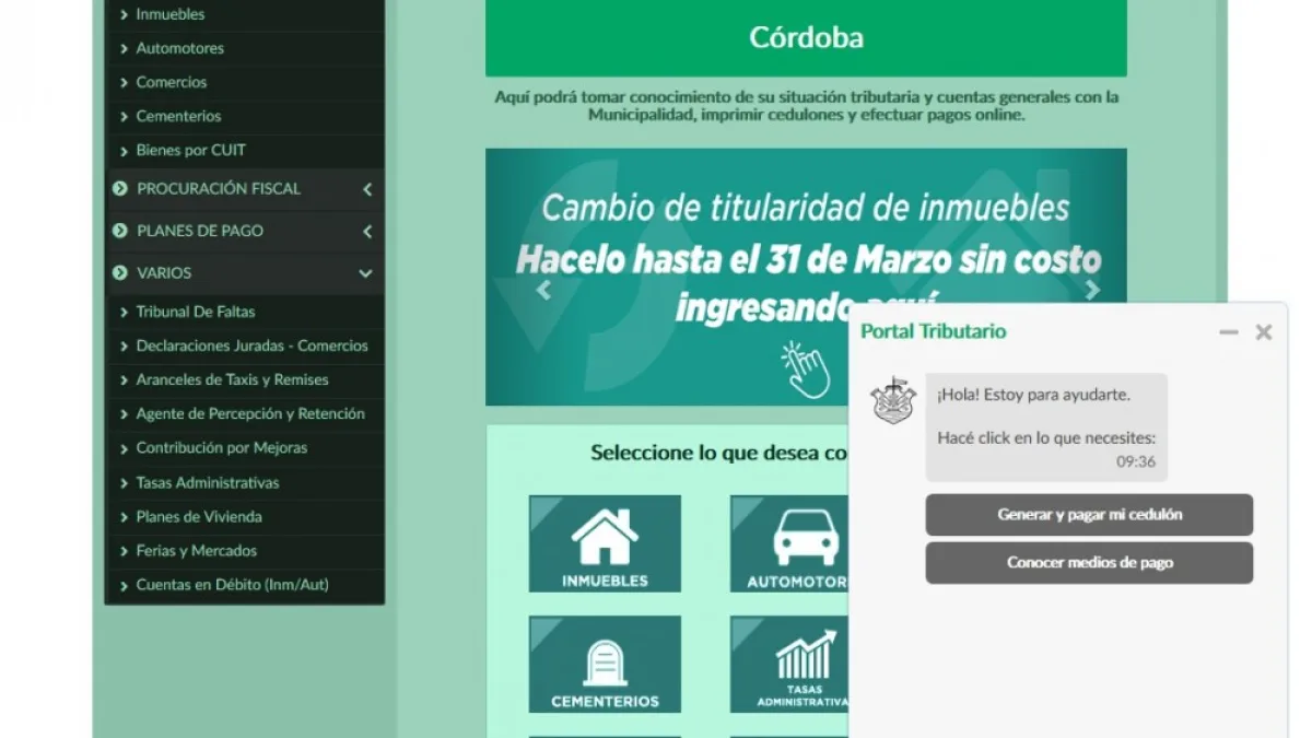 La Municipalidad incorpora un ChatBot al Portal Tributario