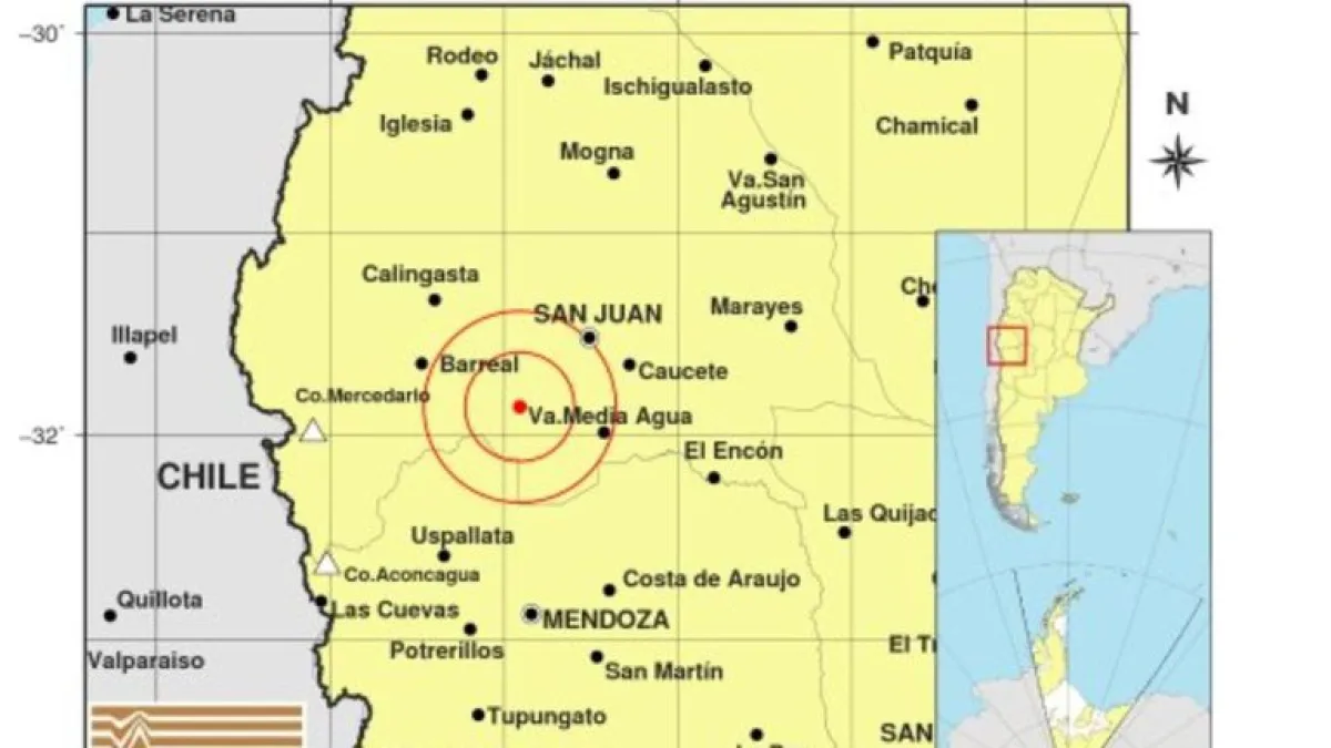 Un sismo de 6.8 grados en la escala de Richter se registró en San Juan
