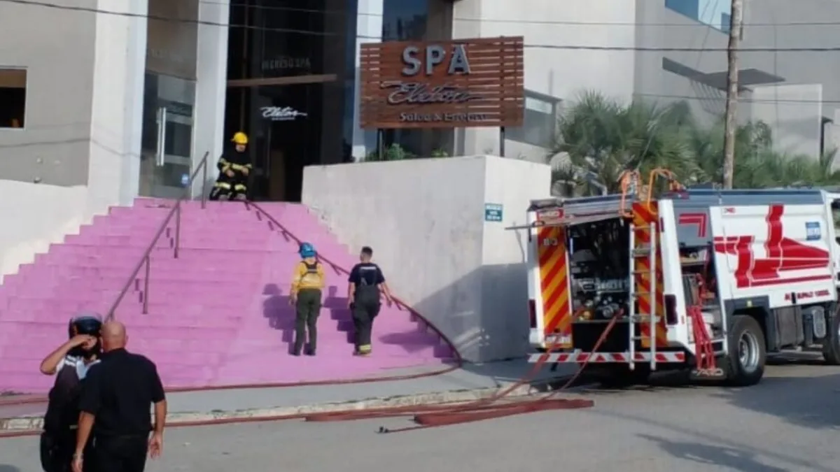 Se incendió el spa del Hotel Eleton en Carlos Paz