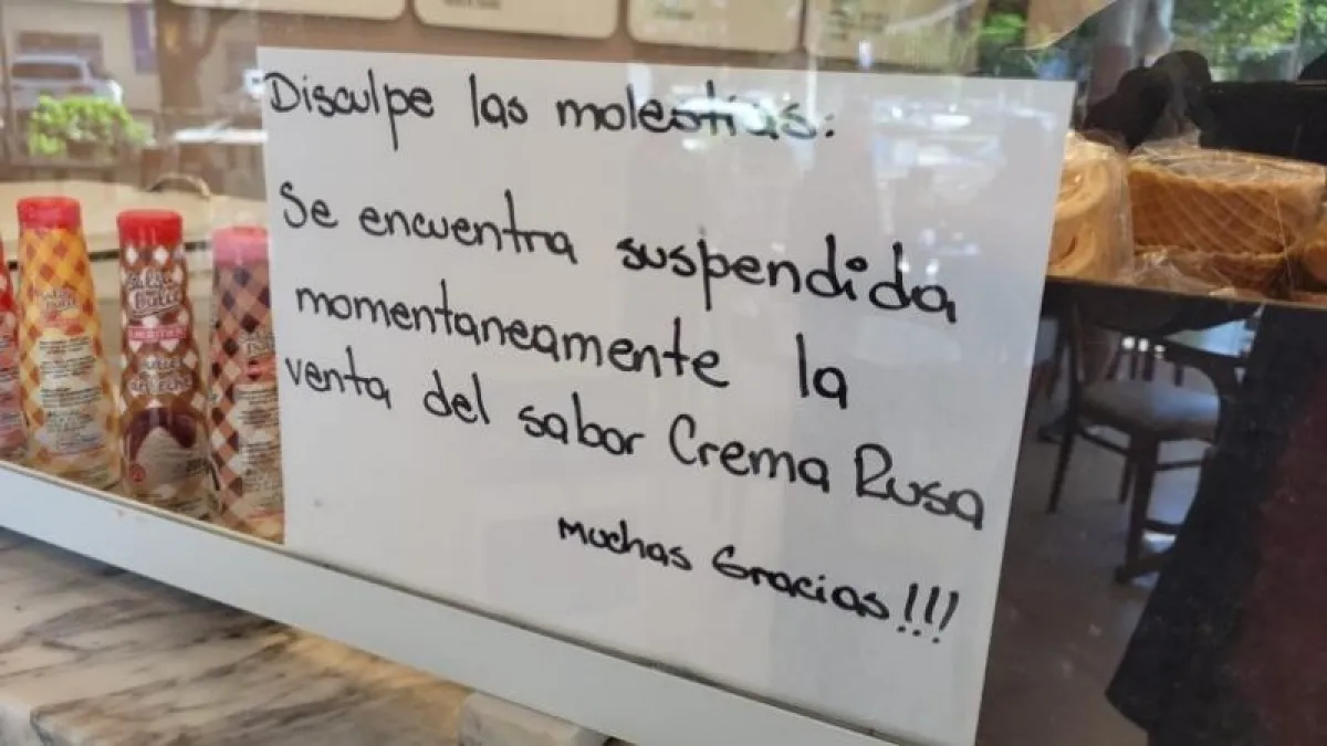 Una heladería de Córdoba dejó de vender crema rusa por la guerra