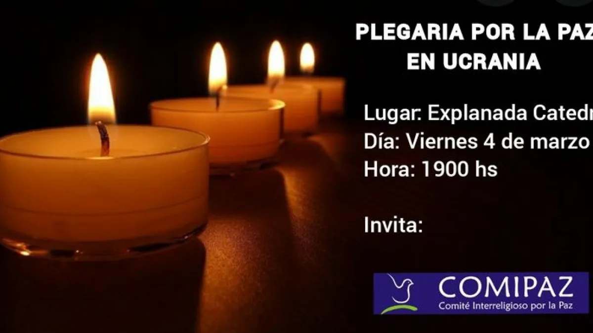 Córdoba realizará una plegaria por la paz en Ucrania