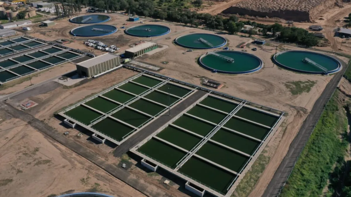 Bajo Grande: ya funciona la nueva planta de tratamiento de líquidos cloacales