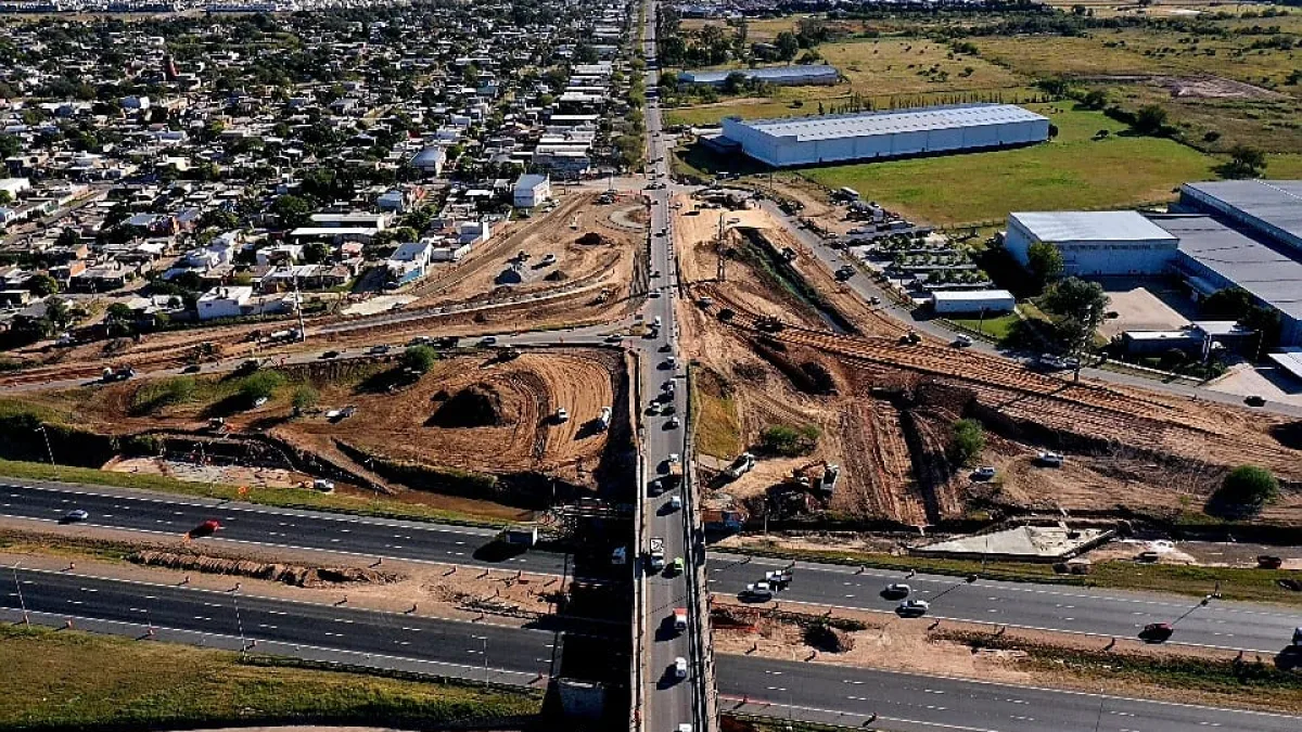 Circunvalación: Schiaretti supervisó la obra del distribuidor Av. Rancagua
