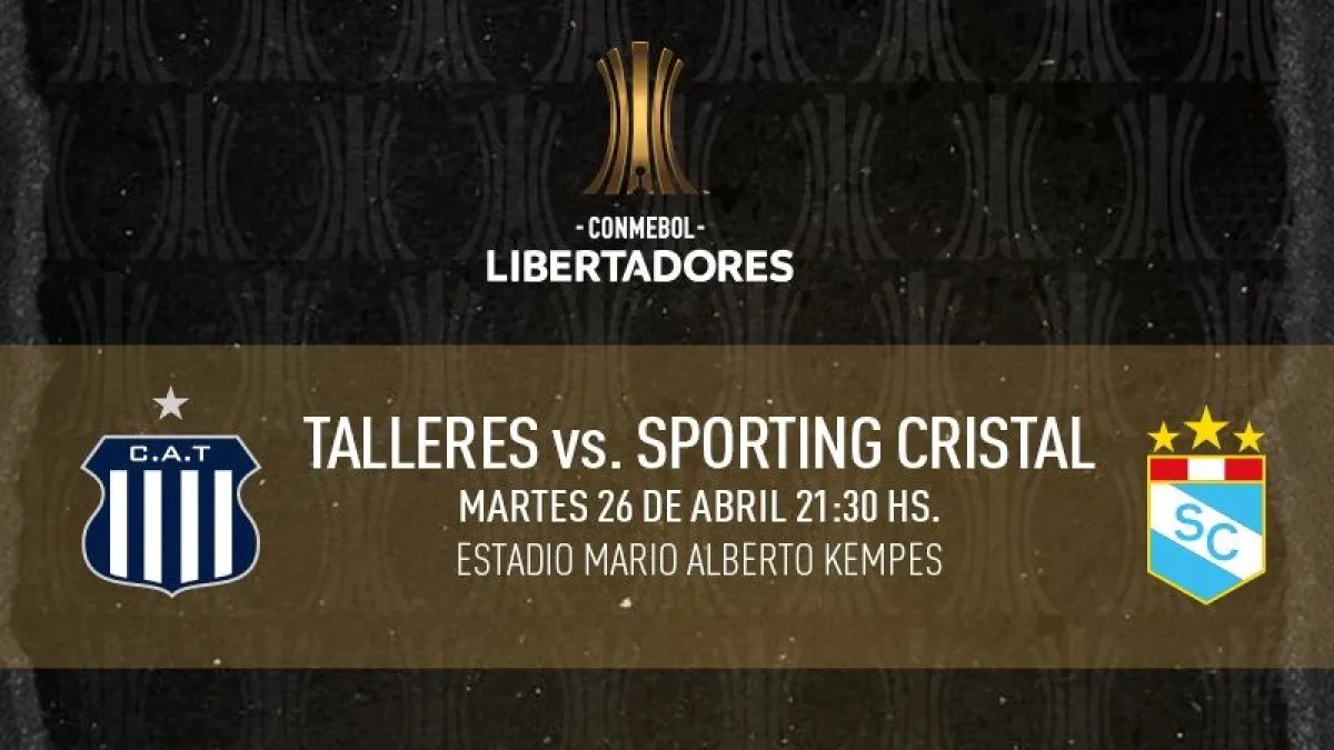 Talleres vs Sporting Cristal: posibles formaciones, hora y TV