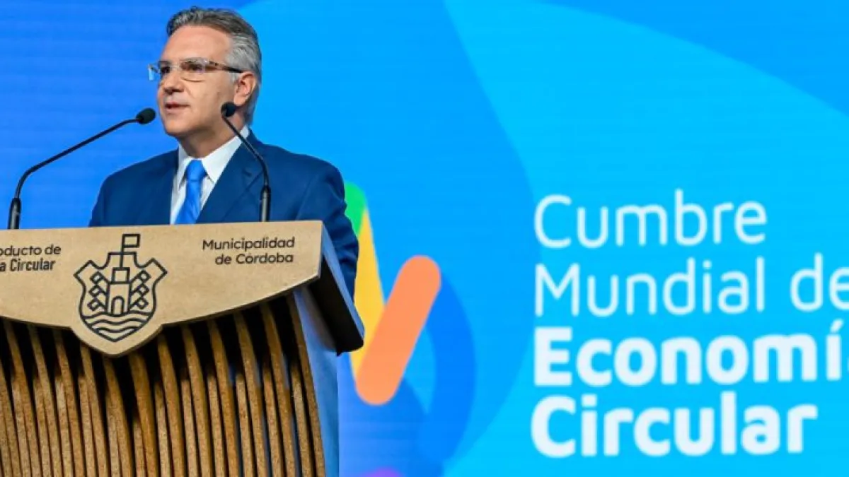 Cumbre de Economía Circular: "Tenemos que actuar en defensa del planeta, no podemos esperar", afirmó Llaryora