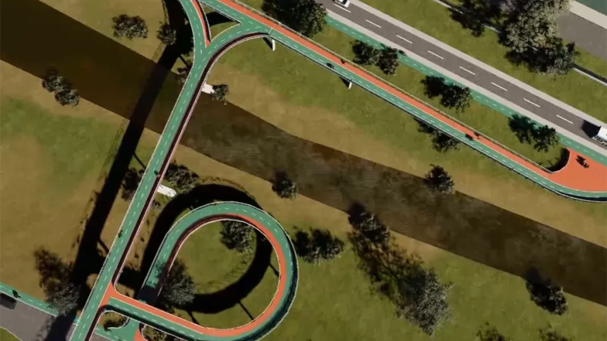 Comenzó la obra de ciclovía elevada
