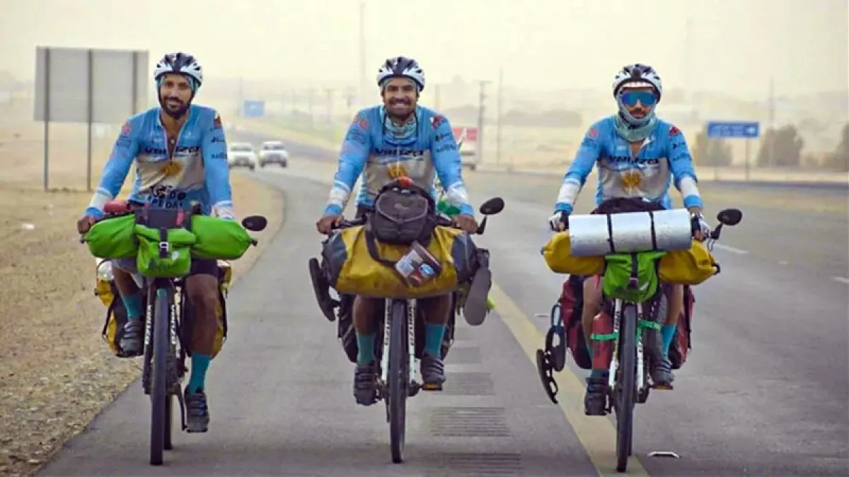 Llegaron a Qatar los cordobeses del grupo "Todo a Pedal" en un periplo de 177 días