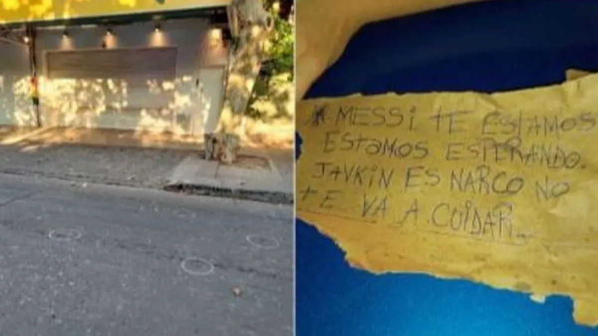 Amenaza contra Lionel Messi en Rosario: balearon el supermercado de la familia de Antonella