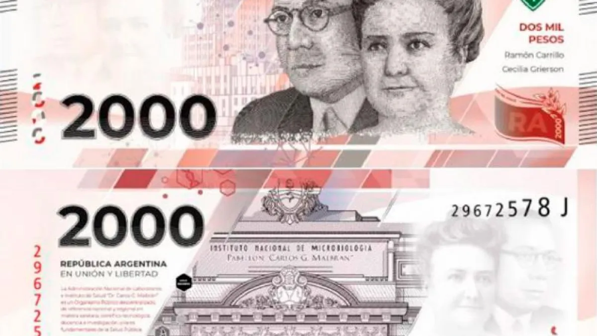 El billete de 2.000 pesos podría empezar a circular a fines de mayo