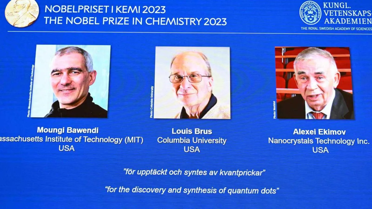 Nobel de Química: tres científicos galardonados por el estudio de puntos cuánticos