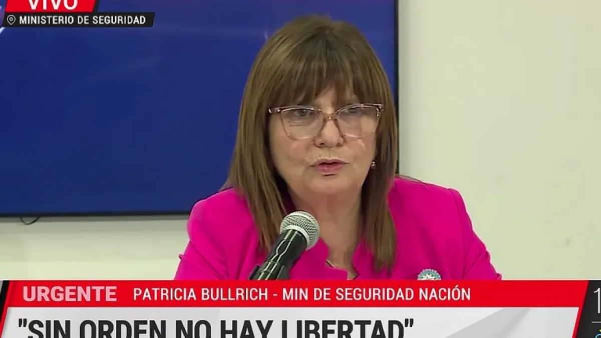 Patricia Bullrich presentó el Protocolo de Orden Público