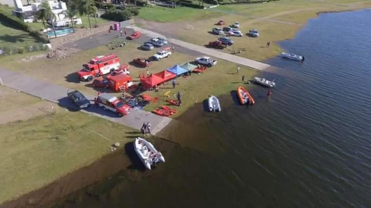 Por tierra y por aire se retomó la búsqueda del turista desaparecido en Embalse