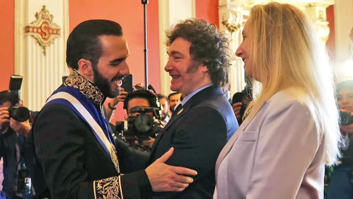 Javier Milei participó de la asunción de Nayib Bukele