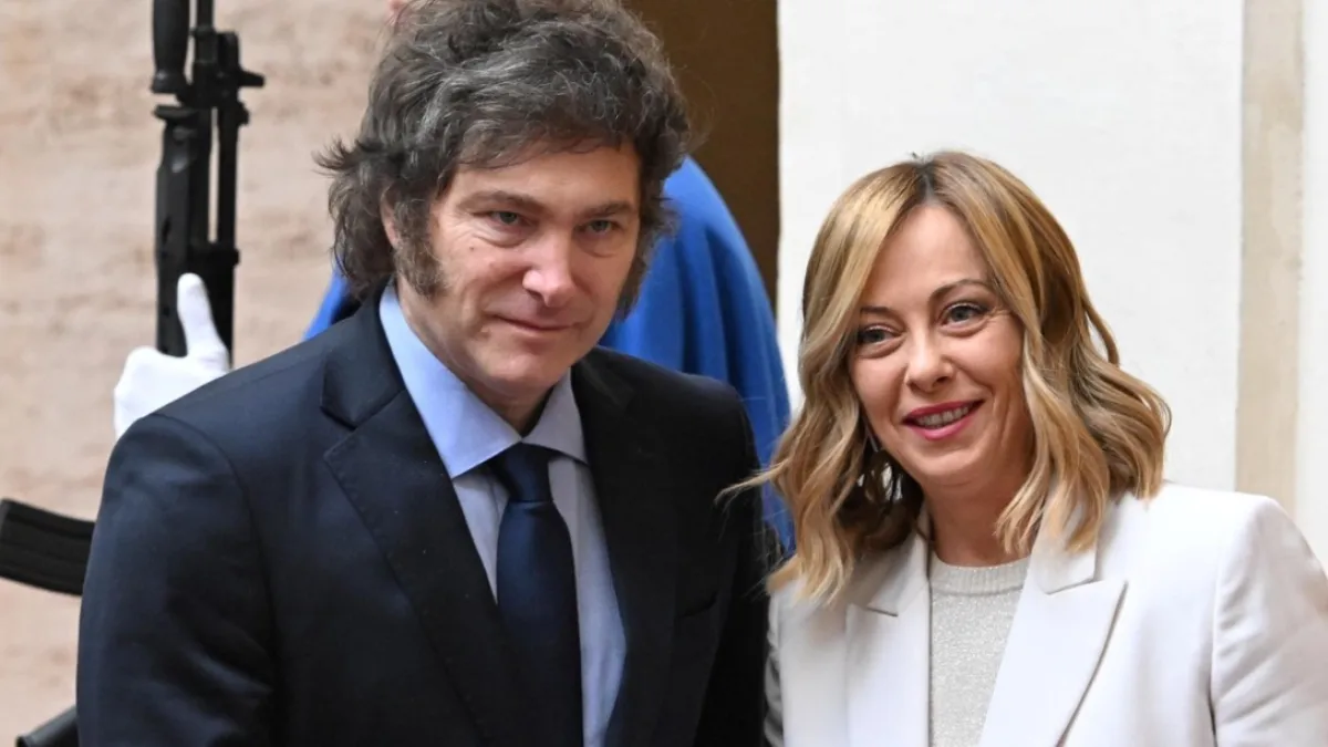 Milei inició su agenda en Italia y luego se irá a Suiza