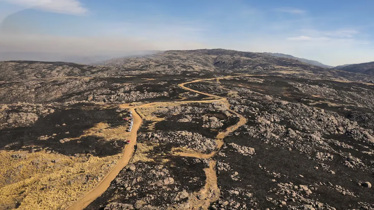 Detuvieron a tres personas por el incendio en el Cerro Champaquí