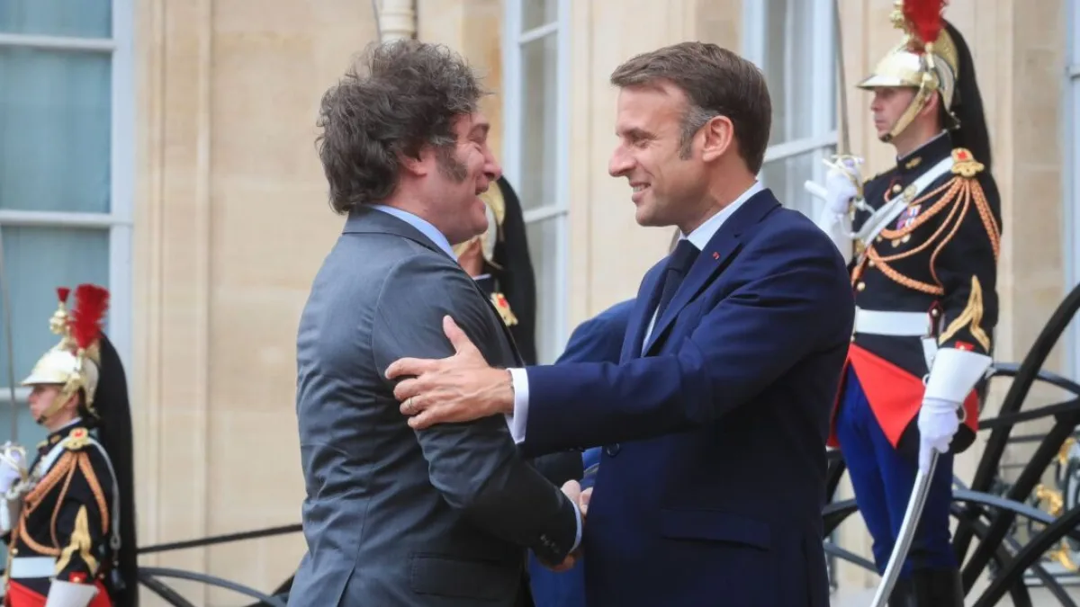 Milei se reunió con Macron en la antesala de los Juegos Olímpicos