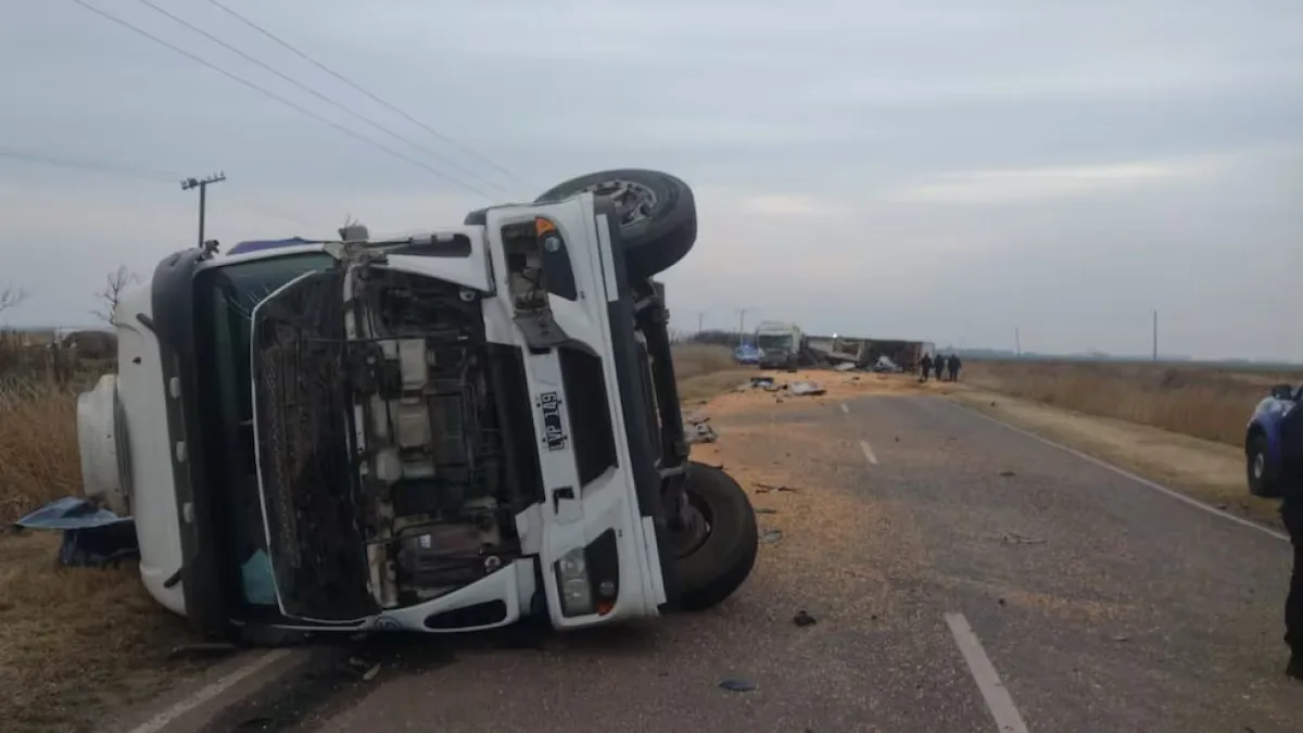 Trágico choque de camiones al sur de Córdoba