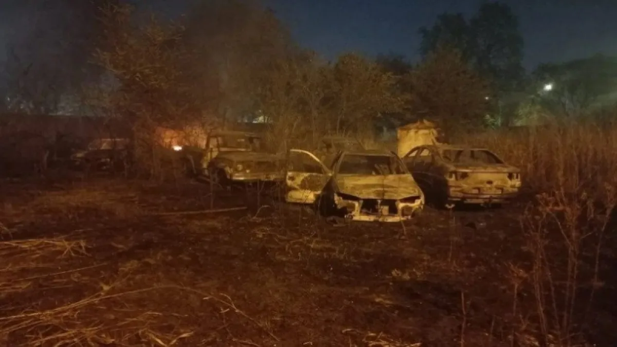 Bomberos sofocaron un incendio en un depósito municipal