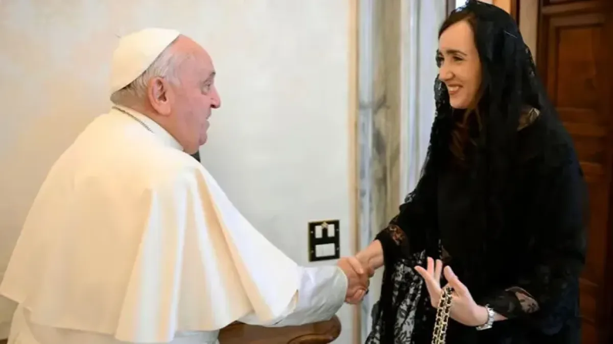 Victoria Villarruel se reunió con el Papa