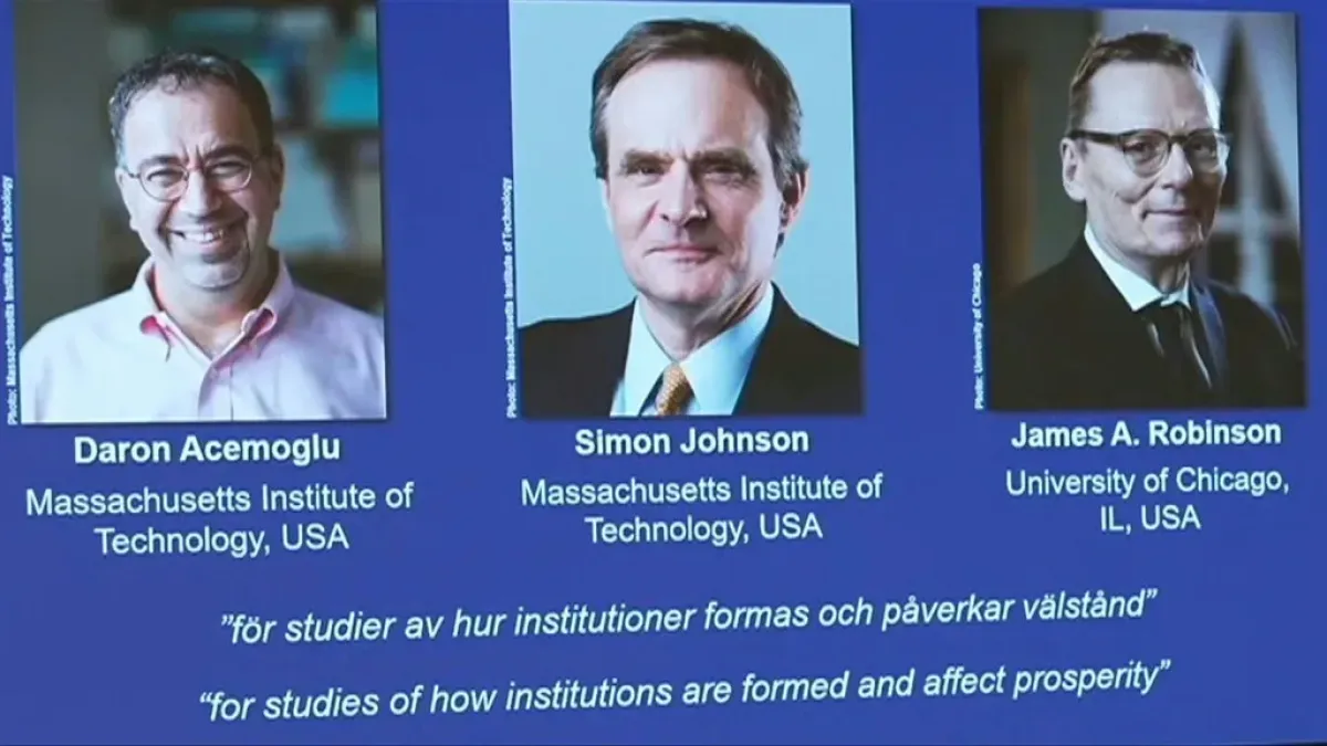 El Nobel de Economía fue para tres teóricos que estudiaron las diferencias de prosperidad entre países