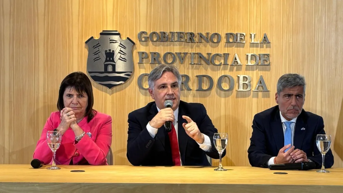 Llaryora y Bullrich presentaron el Consejo Federal de Seguridad en eventos deportivos