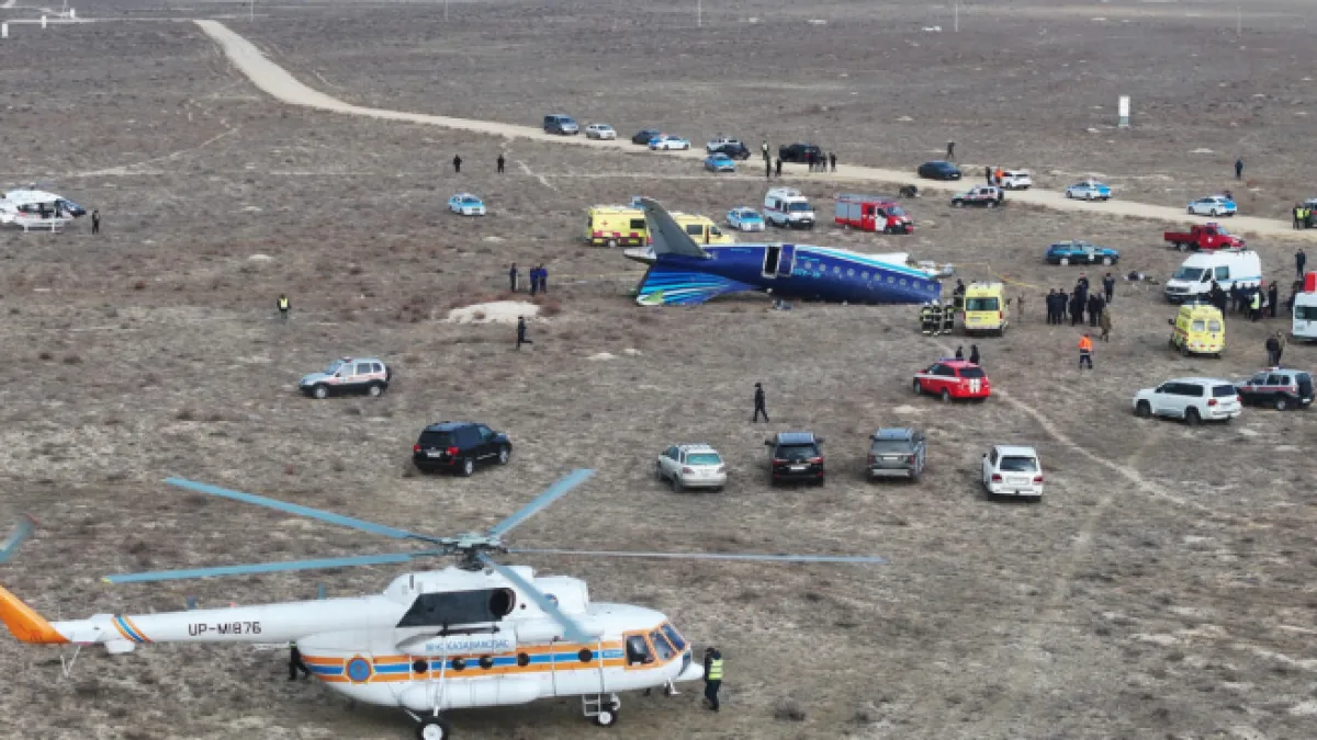 Azerbaiyán declaró luto nacional tras el accidente aéreo