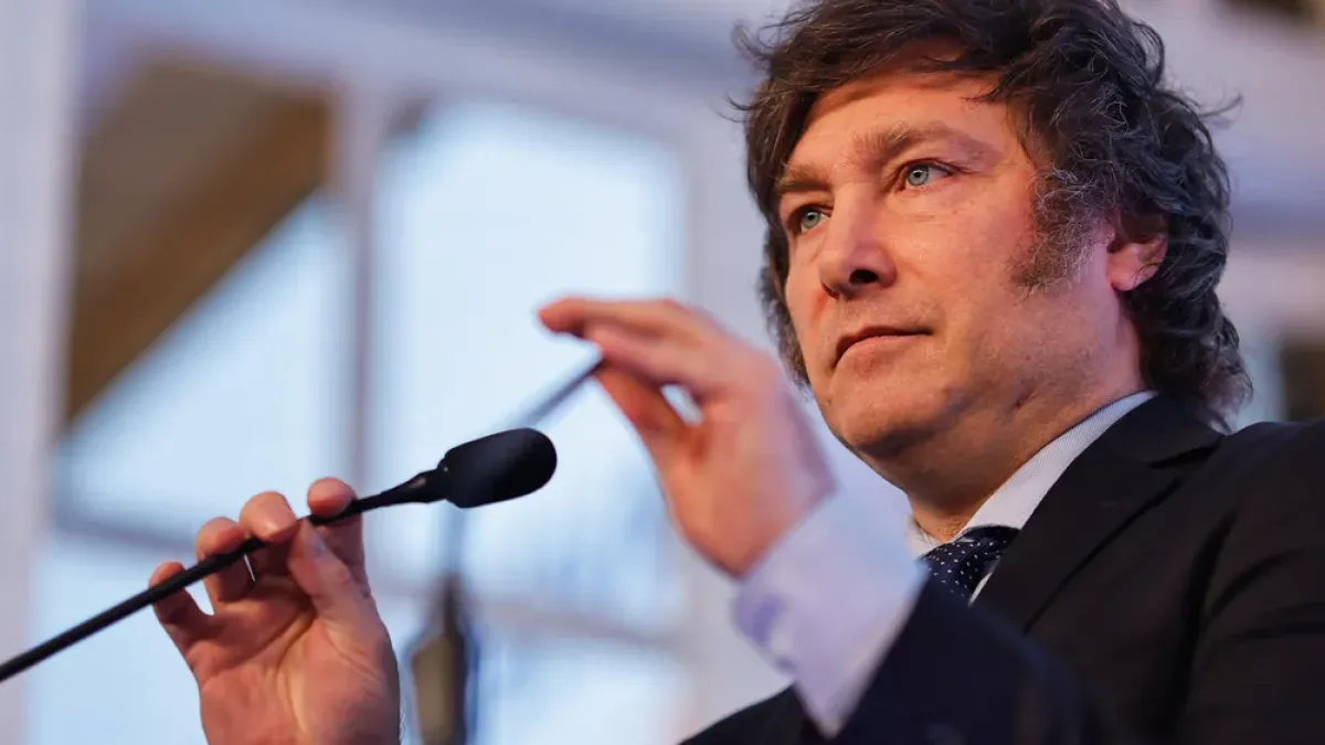 Milei en Davos: aseguró que el financiamiento externo facilitaría la salida del cepo