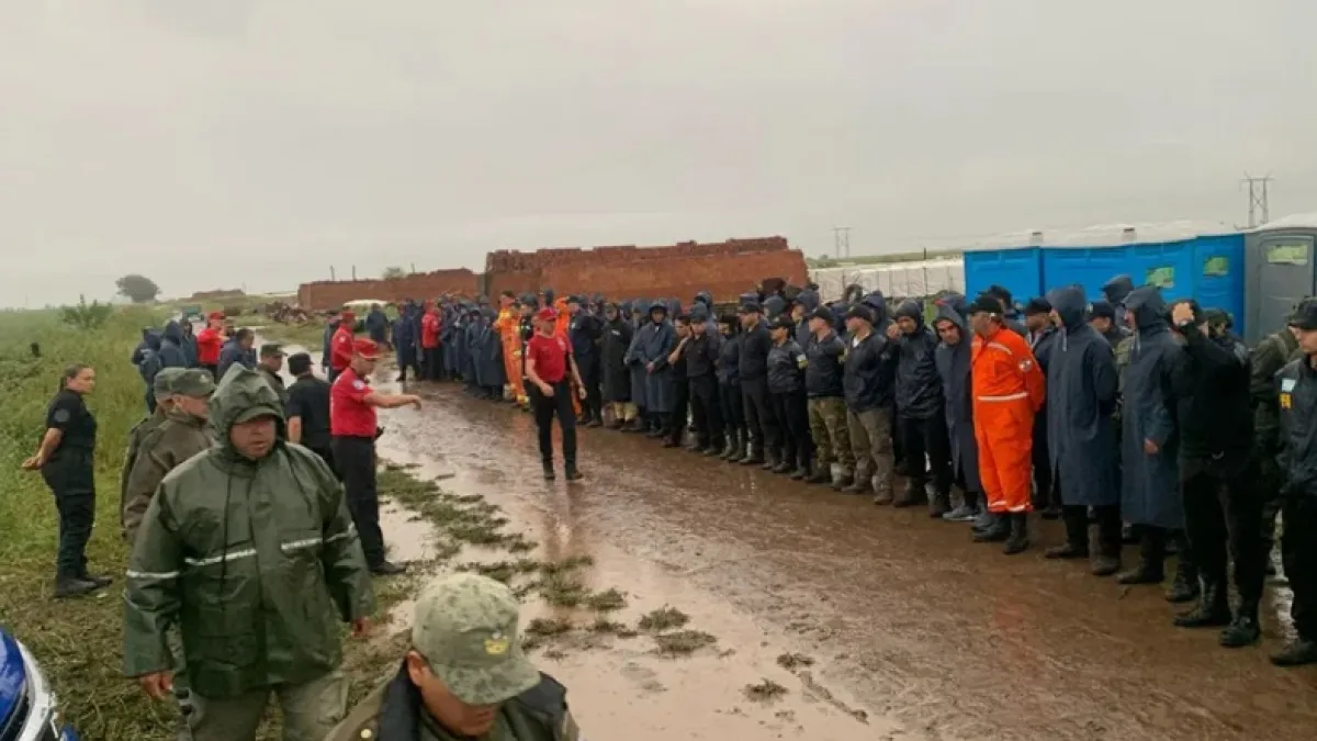 Caso Lian: el mal clima complica los trabajos de búsqueda