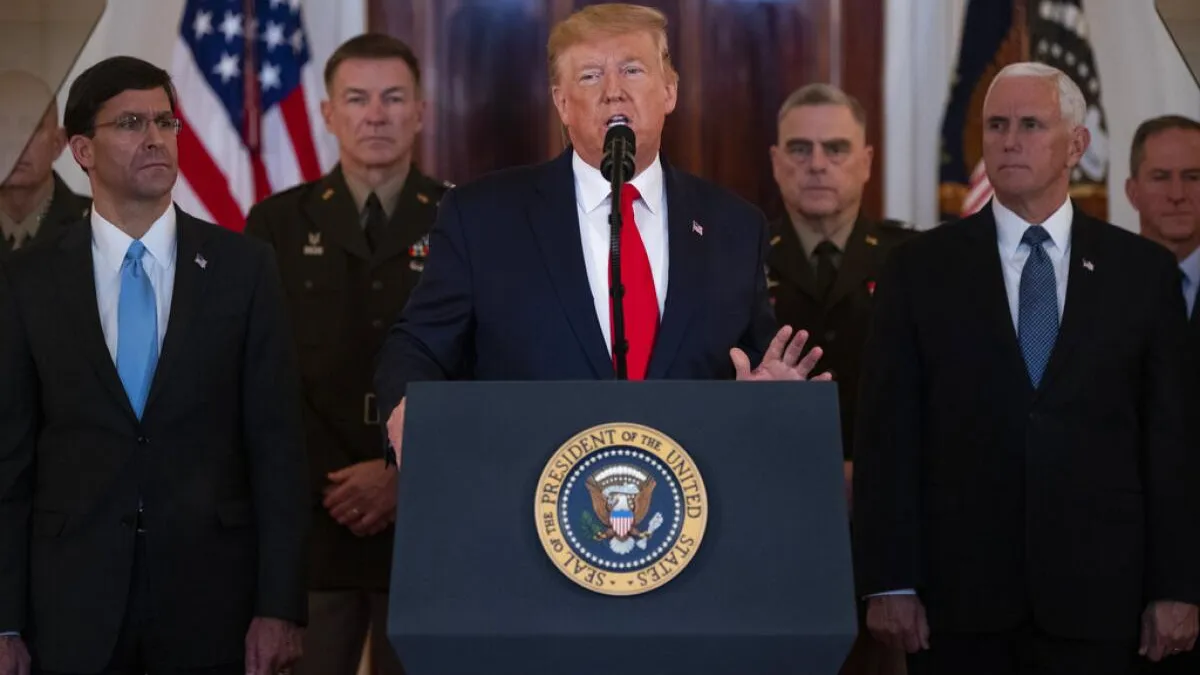 Trump reveló que Irán le avisó del ataque y dijo que la represalia fue "muy débil"