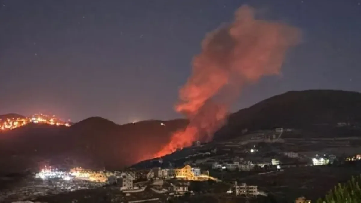 Israel lanzó ataques aéreos contra el este y el sur del Líbano