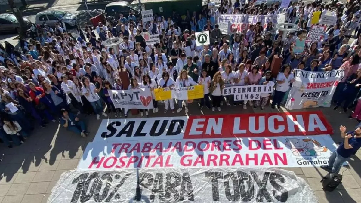 El jueves se realizará un paro en defensa del Garrahan y de la salud pública