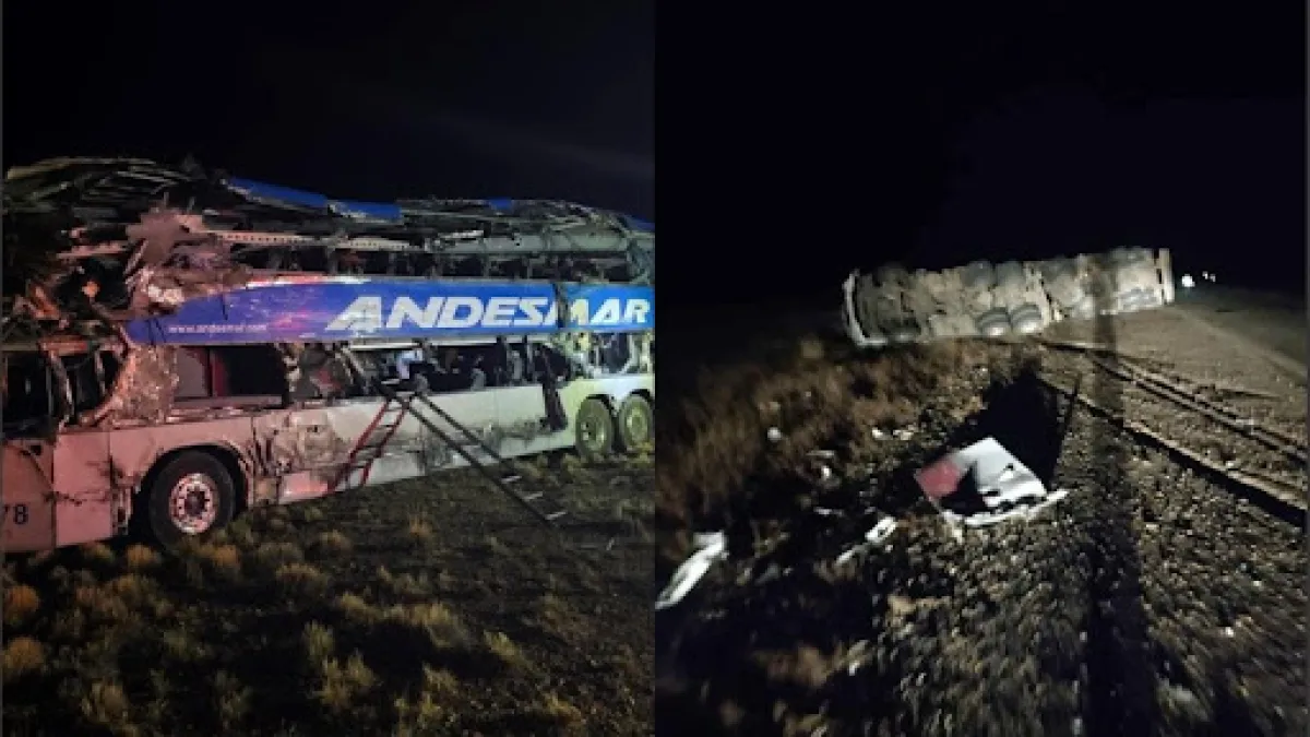 Tragedia: cuatro muertos y varios heridos tras un choque de un micro y un camión en Río Gallegos