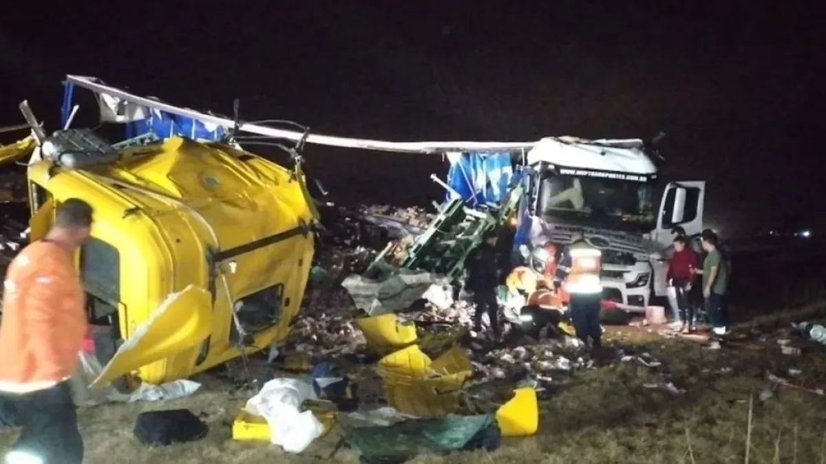 Un muerto tras un choque de dos camiones en Córdoba