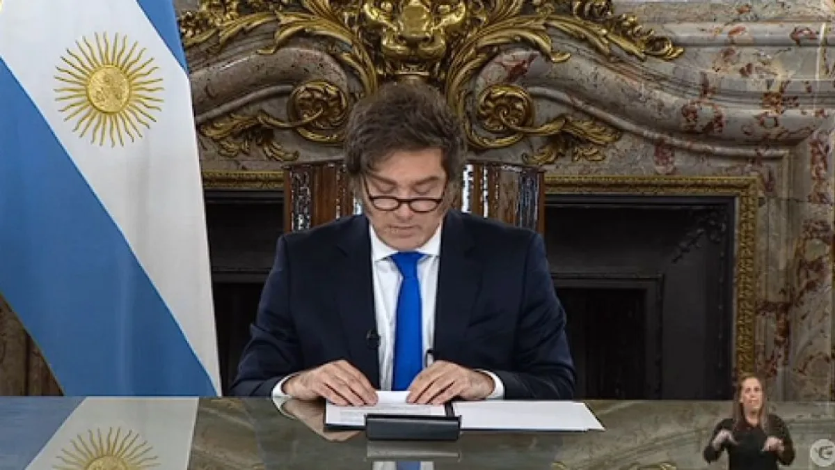 Javier Milei: "Si quieren volver atrás, me van a tener que sacar de la Casa Rosada con los pies para adelante"