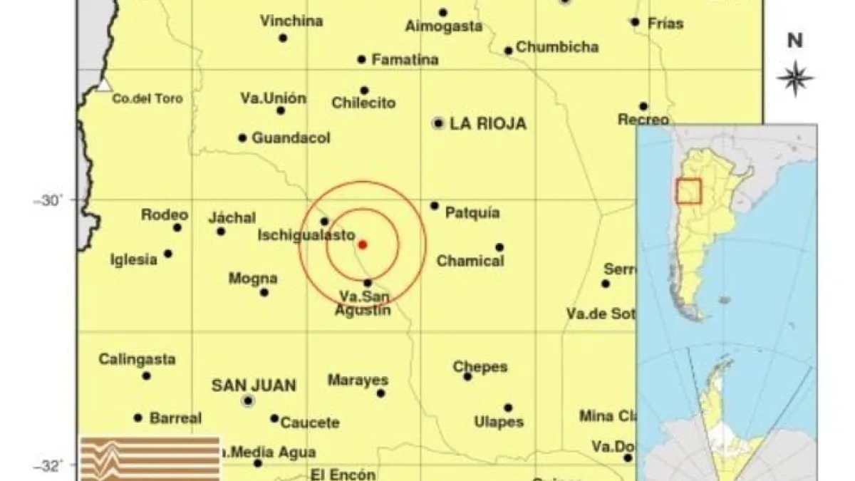 Un temblor en La Rioja se sintió en Córdoba
