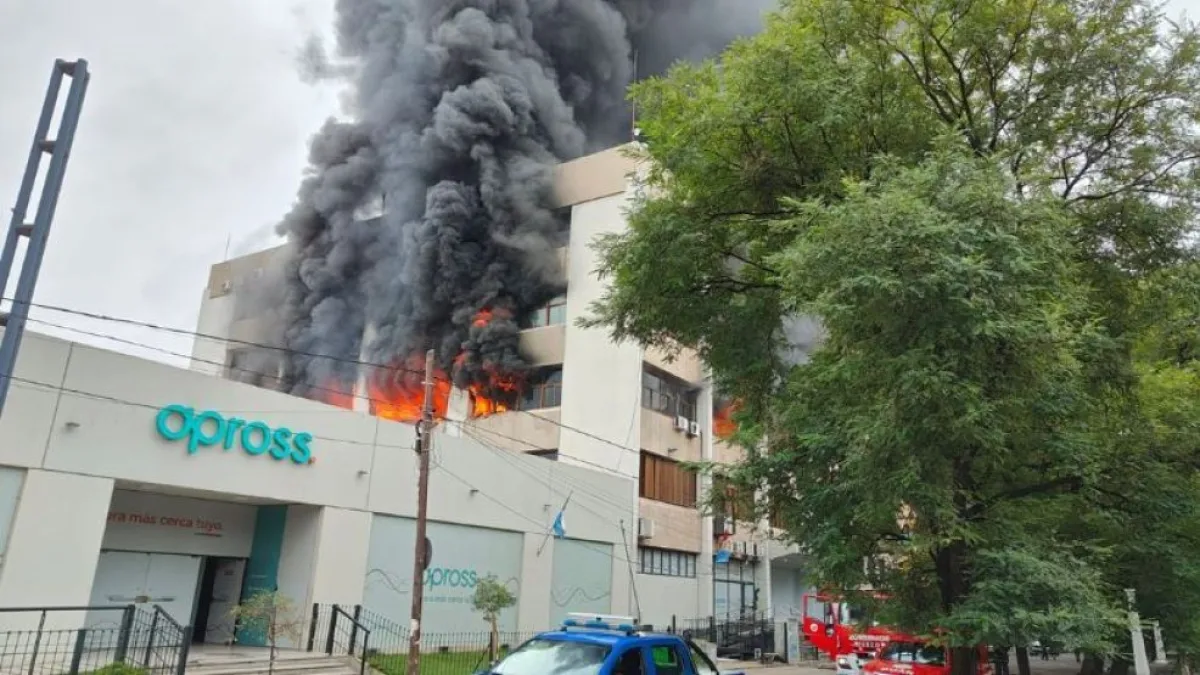 Incendio en Apross: los peritajes descartan intencionalidad