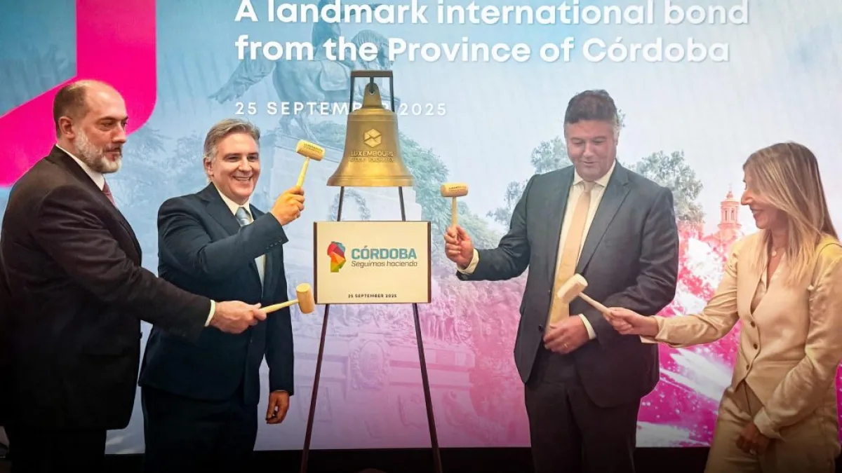 Córdoba recibió un histórico reconocimiento en la Bolsa de Luxemburgo