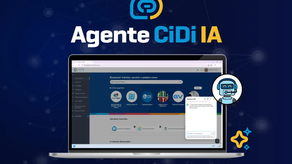 Córdoba lanzó "Agente CiDi", el asistente con Inteligencia Artificial generativa