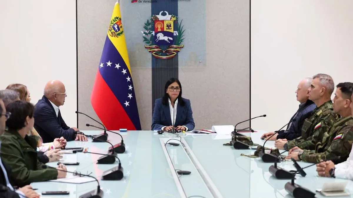 La vicepresidenta de Venezuela reclama la liberación de Maduro
