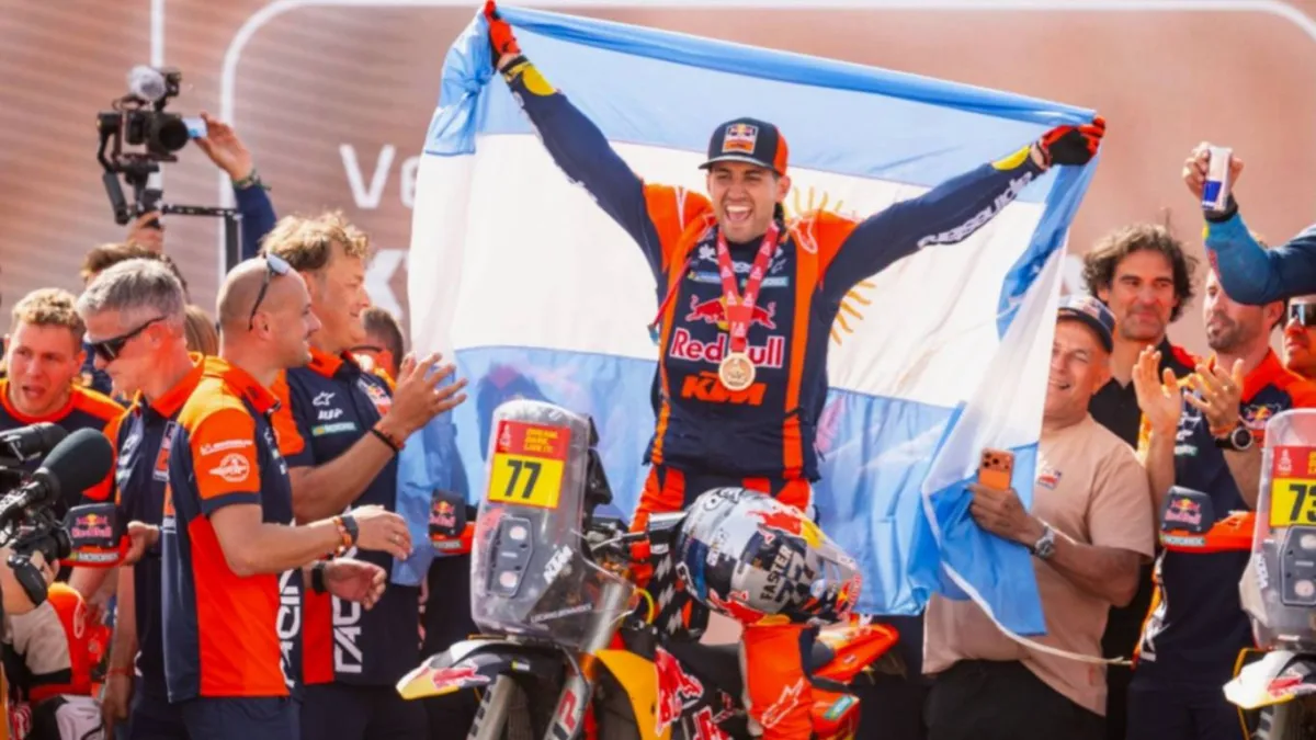 Luciano Benavides se consagró campeón del Dakar en la categoría motos por apenas dos segundos