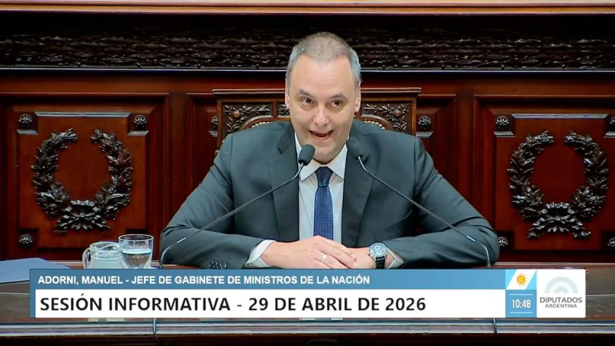 Adorni expone el informe de gestión en el Congreso