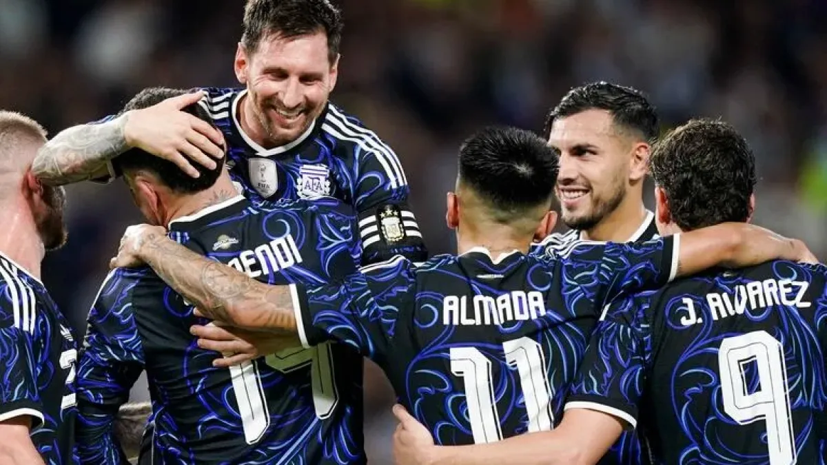 Argentina goleó 5-0 a Zambia en su último partido previo al Mundial