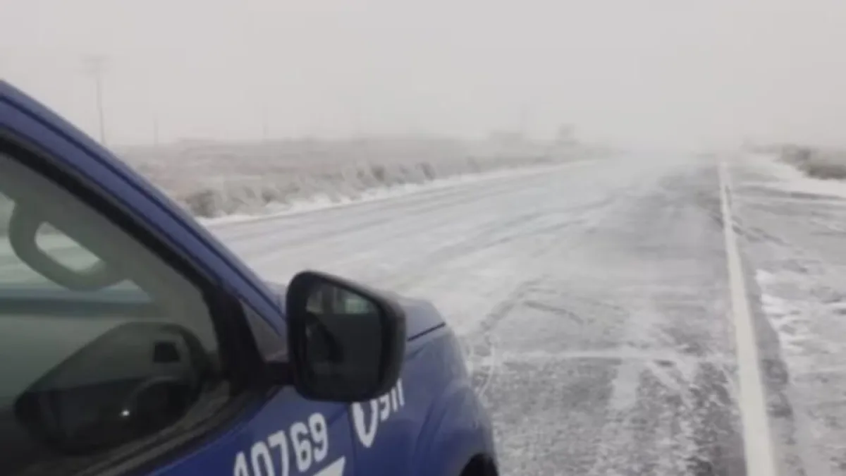 Nevó en el Camino de las Altas Cumbres y cerraron el tránsito